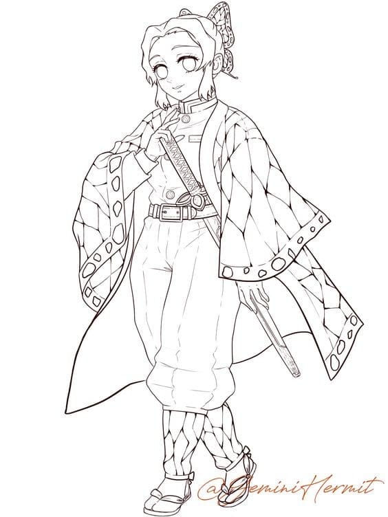 100 Dessins Demon Slayer à Colorier Avec : Zenitsu, Tanjiro & Nezuko 7