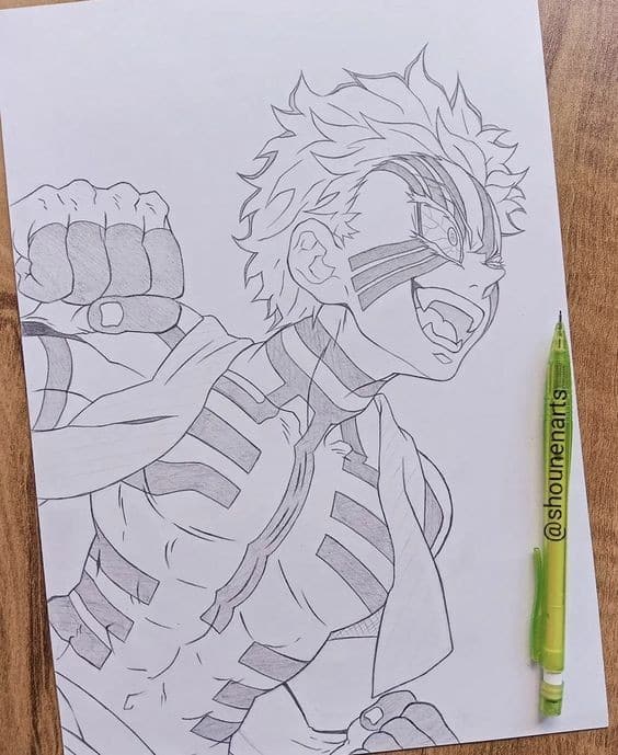 100 Dessins Demon Slayer à Colorier Avec : Zenitsu, Tanjiro & Nezuko 8