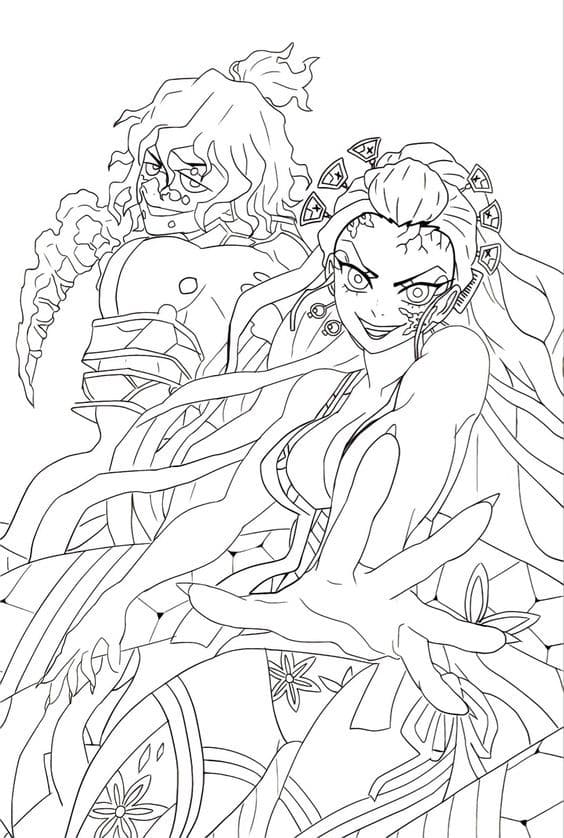 100 Dessins Demon Slayer à Colorier Avec : Zenitsu, Tanjiro & Nezuko 16