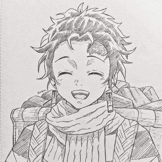 100 Dessins Demon Slayer à Colorier Avec : Zenitsu, Tanjiro & Nezuko 17