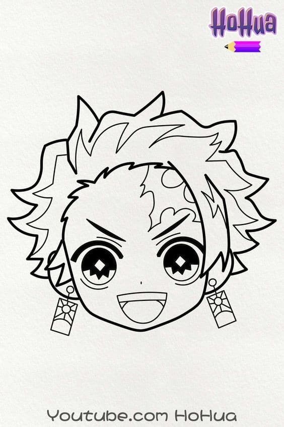 100 Dessins Demon Slayer à Colorier Avec : Zenitsu, Tanjiro & Nezuko 31
