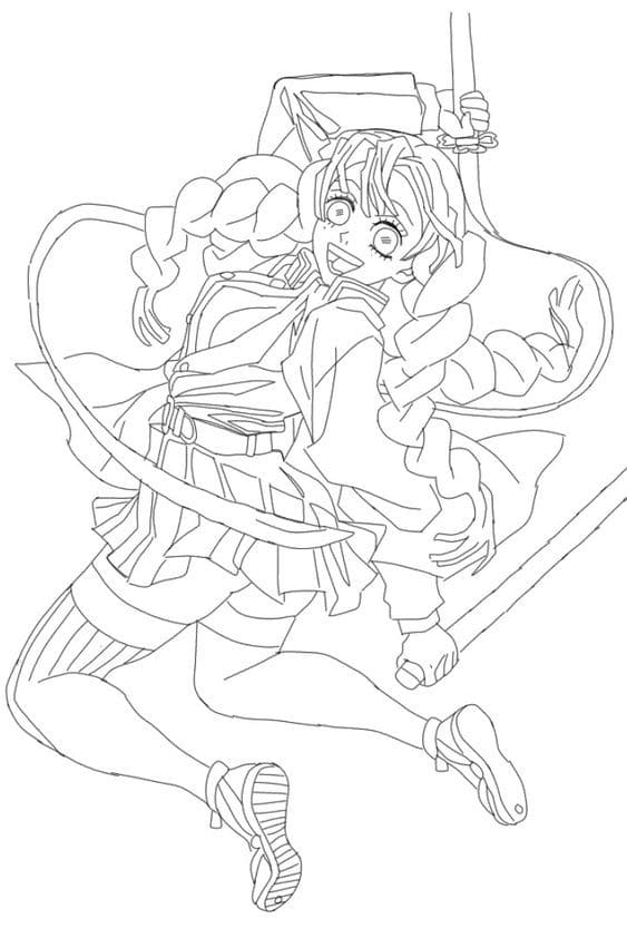 100 Dessins Demon Slayer à Colorier Avec : Zenitsu, Tanjiro & Nezuko 34