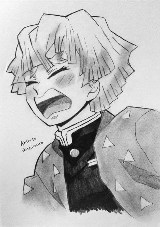 100 Dessins Demon Slayer à Colorier Avec : Zenitsu, Tanjiro & Nezuko 40