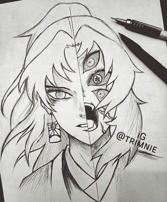 100 Dessins Demon Slayer à Colorier Avec : Zenitsu, Tanjiro & Nezuko 55