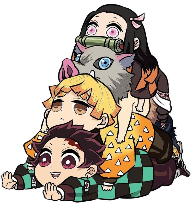 100 Dessins Demon Slayer à Colorier Avec : Zenitsu, Tanjiro & Nezuko 58