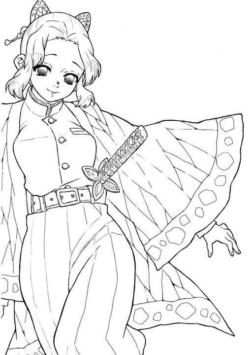 100 Dessins Demon Slayer à Colorier Avec : Zenitsu, Tanjiro & Nezuko 65