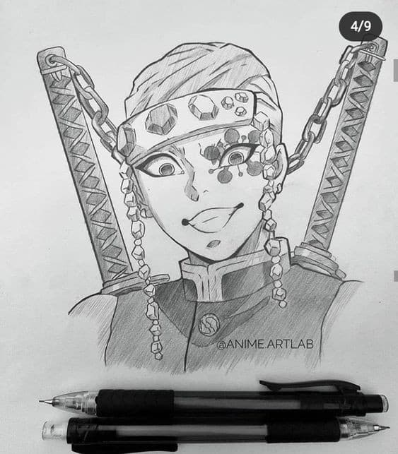 100 Dessins Demon Slayer à Colorier Avec : Zenitsu, Tanjiro & Nezuko 81