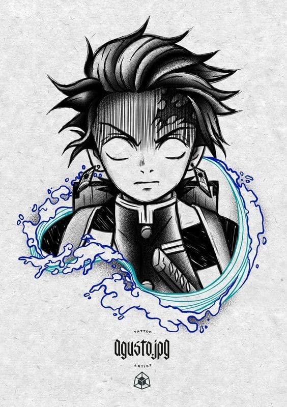 100 Dessins Demon Slayer à Colorier Avec : Zenitsu, Tanjiro & Nezuko 97