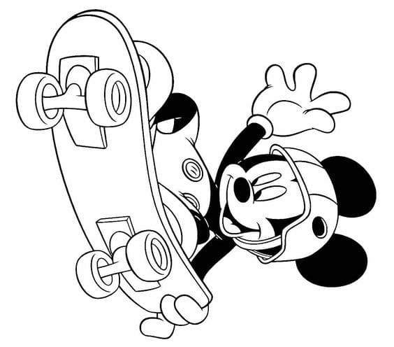 Top 50 Dessins Mickey Faciles à Colorier en 2023 Avec Mickey & Minnie 2