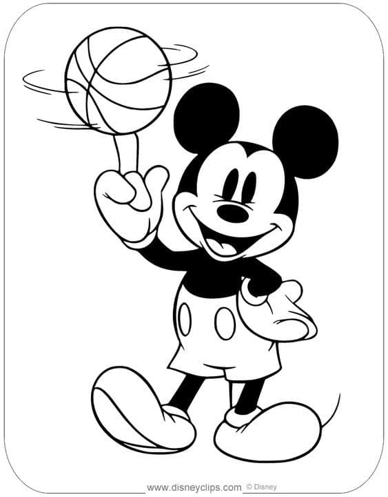 Top 50 Dessins Mickey Faciles à Colorier en 2023 Avec Mickey & Minnie 4