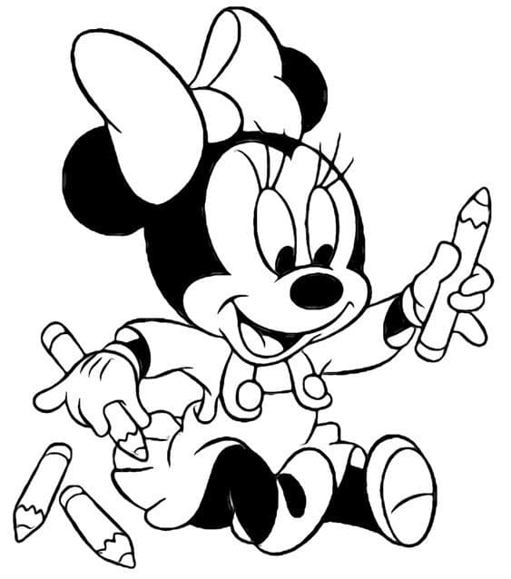 Top 50 Dessins Mickey Faciles à Colorier en 2023 Avec Mickey & Minnie 7