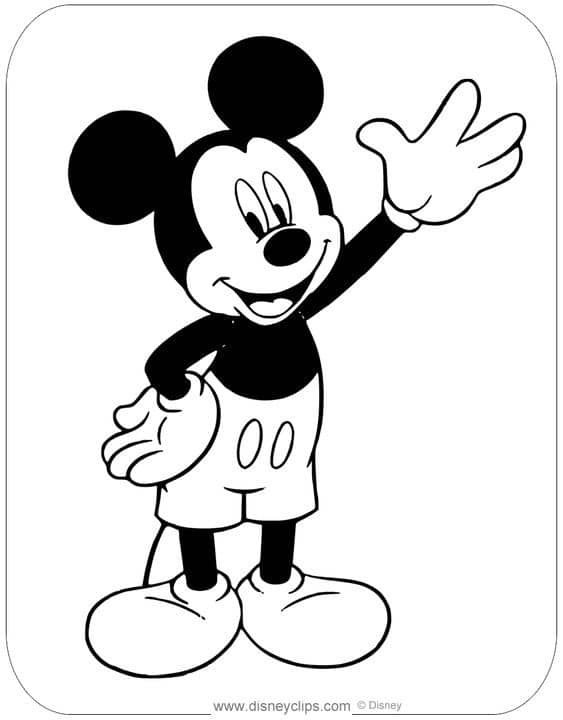 Top 50 Dessins Mickey Faciles à Colorier en 2023 Avec Mickey & Minnie 12