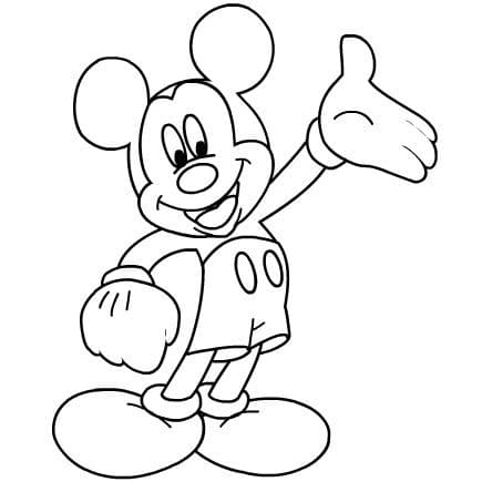 Top 50 Dessins Mickey Faciles à Colorier en 2023 Avec Mickey & Minnie 17