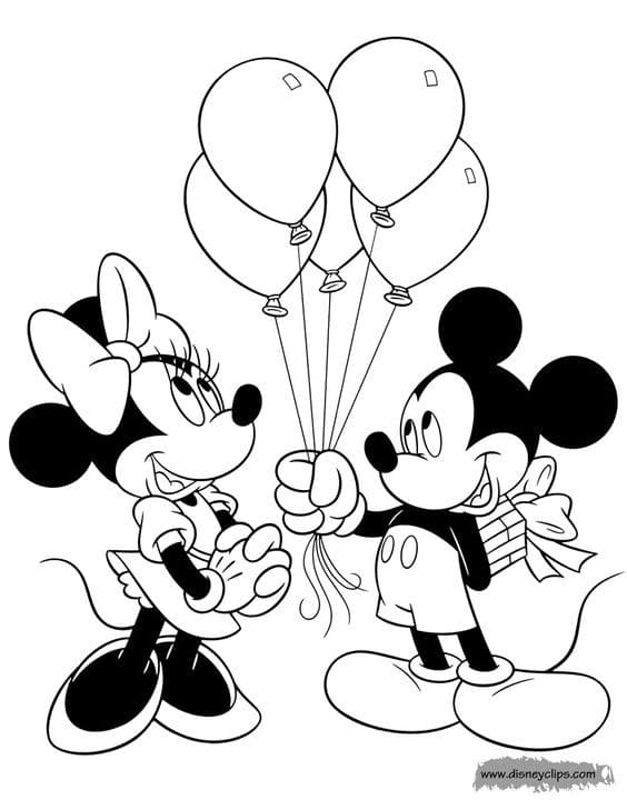 Top 50 Dessins Mickey Faciles à Colorier en 2023 Avec Mickey & Minnie 22