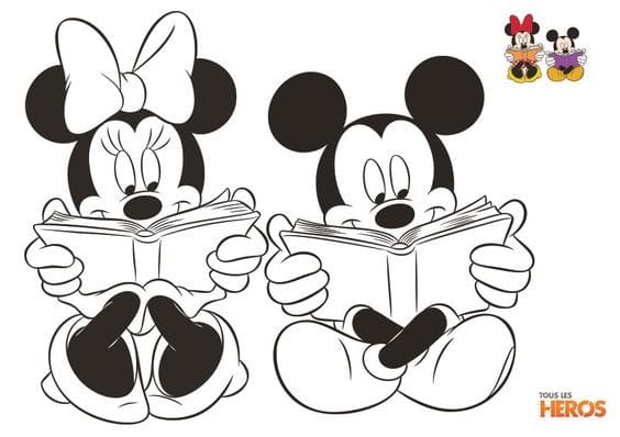 Top 50 Dessins Mickey Faciles à Colorier en 2023 Avec Mickey & Minnie 26