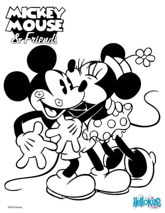 Top 50 Dessins Mickey Faciles à Colorier en 2023 Avec Mickey & Minnie 30