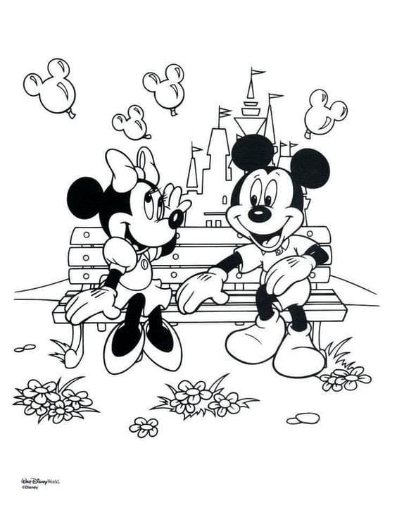 Top 50 Dessins Mickey Faciles à Colorier en 2023 Avec Mickey & Minnie 38