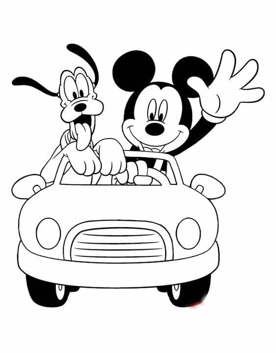 Top 50 Dessins Mickey Faciles à Colorier en 2023 Avec Mickey & Minnie 42