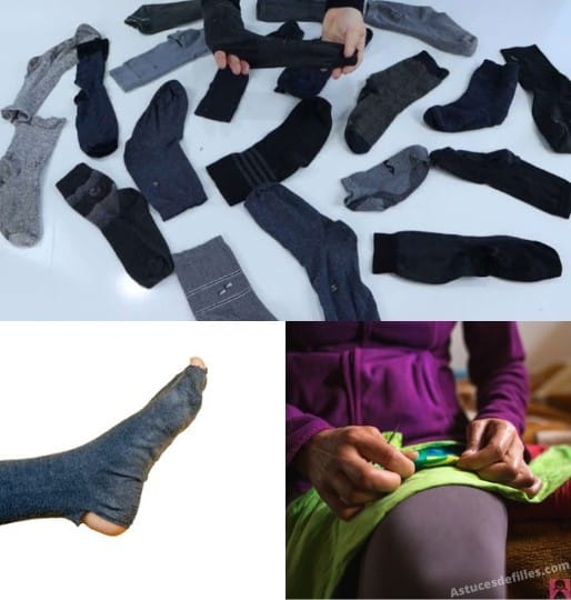 Rien de moins qu'étonnant ce qu'il a créé avec des chaussettes vieilles et déchirées 4