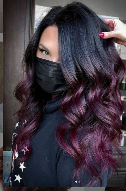 Couleur de cheveux prune : Nos 23 plus beaux modèles en 2023 4 Couleur de cheveux prune : Nos 23 plus beaux modèles en 2023 4