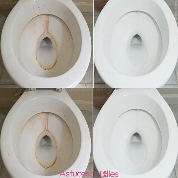 Marre de nettoyer vos toilettes tous les jours ? Découvrez une astuce étonnante pour garder vos toilettes étincelantes ! 1