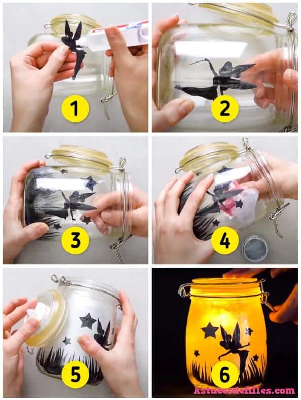 10 façons de transformer un bocal en verre en luminaire 1