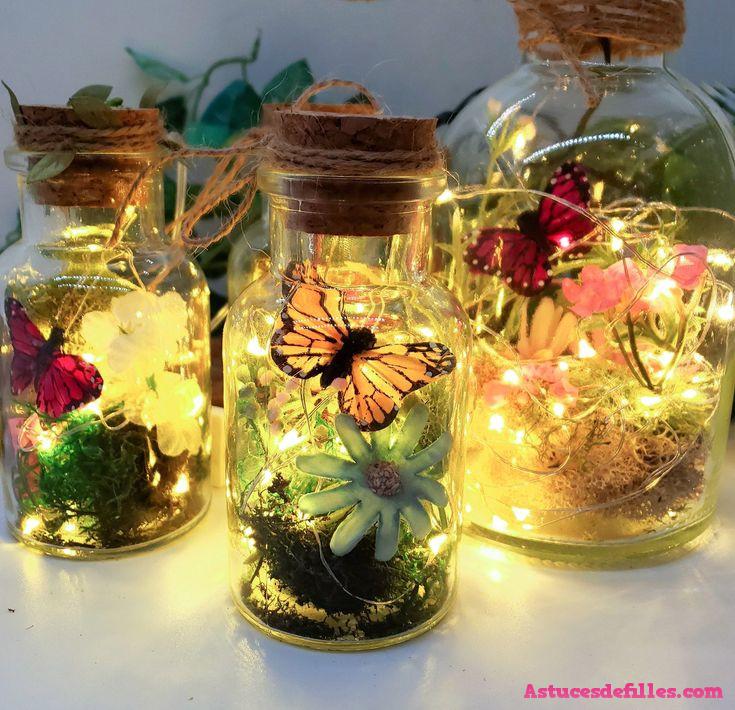 10 façons de transformer un bocal en verre en luminaire 6