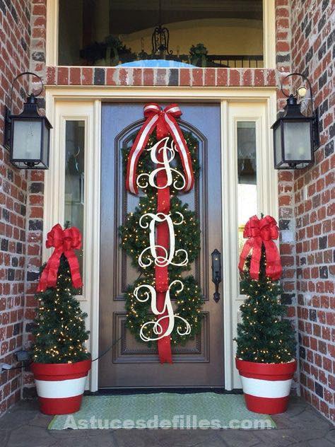 10 jolies idées pour décorer votre porte à Noël 8 10 jolies idées pour décorer votre porte à Noël 8