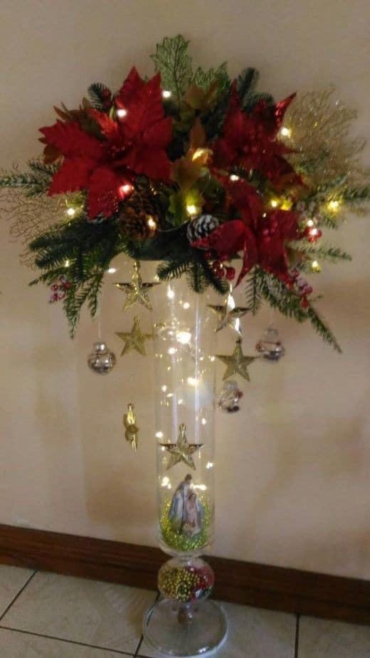 10 Décorations de Noël avec un grand vase en verre 5 10 Décorations de Noël avec un grand vase en verre 5