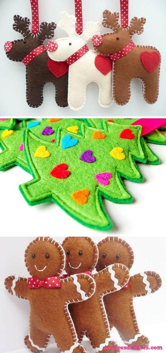 16 Décorations de Noël avec de la Feutrine 6
