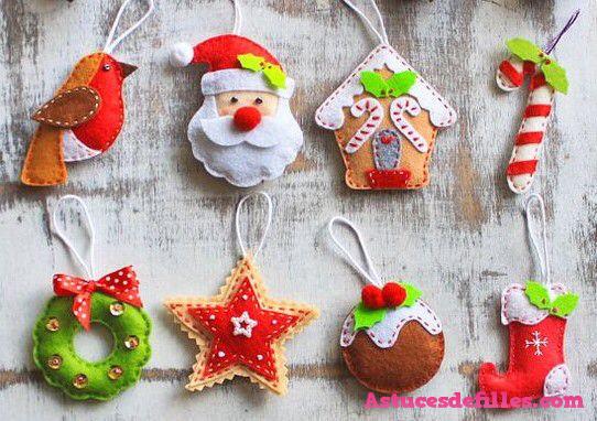 16 Décorations de Noël avec de la Feutrine 8