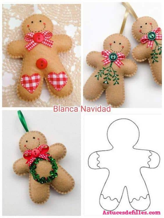 16 Décorations de Noël avec de la Feutrine 13