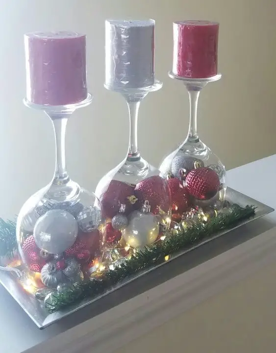 20 Centres de tables à faire soi-même avec des verres pour apporter la magie à la maison 3 20 Centres de tables à faire soi-même avec des verres pour apporter la magie à la maison 3