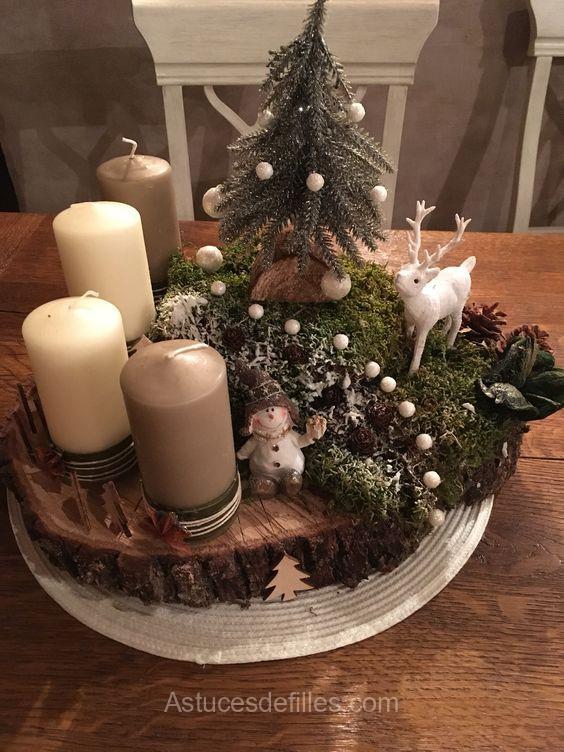 Noël: 20 Centres de Tables avec Bougies et Pommes de Pin 11 Noël: 20 Centres de Tables avec Bougies et Pommes de Pin 11