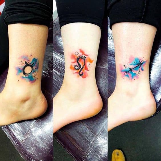 23 Top idées de tatouages féminins colorés 5