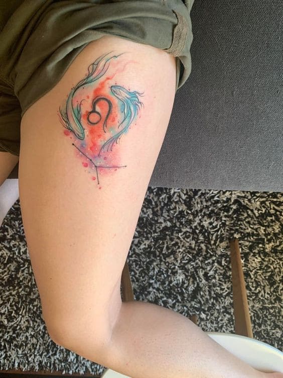 23 Top idées de tatouages féminins colorés 10
