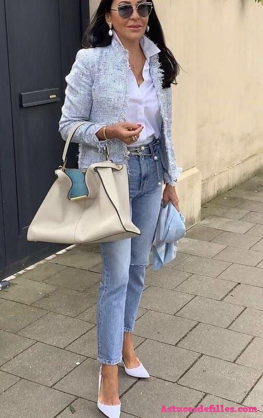 24 idées pour assortir des jeans pour les dames modernes 4