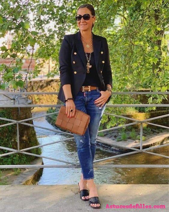 24 idées pour assortir des jeans pour les dames modernes 6