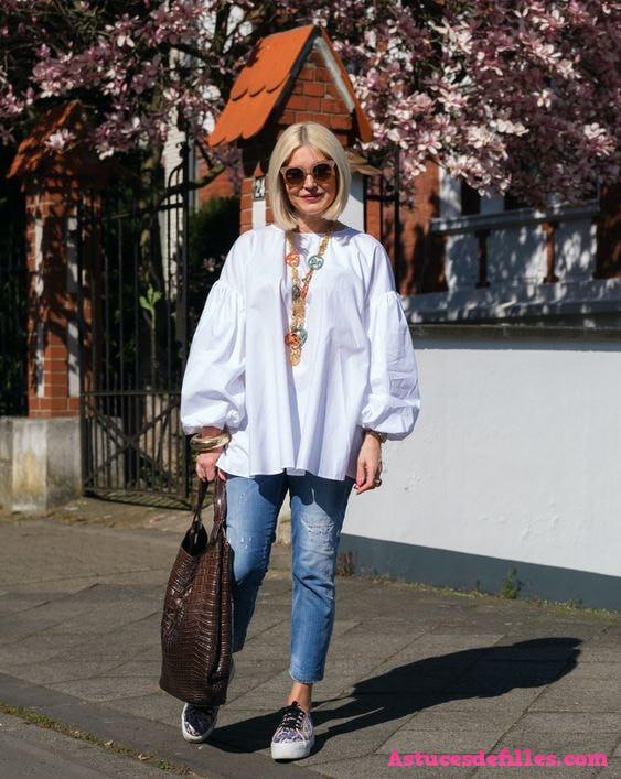 24 idées pour assortir des jeans pour les dames modernes 12