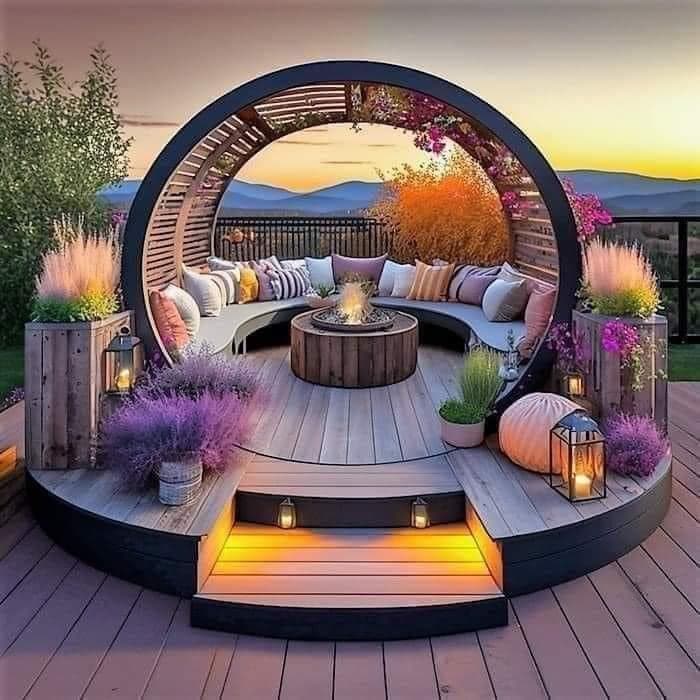 40 Magnifiques salons de jardin faites avec des palettes 19