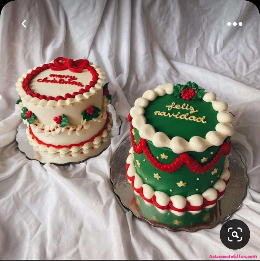 40 Très beaux gâteaux de Noël pour vous inspirer 18