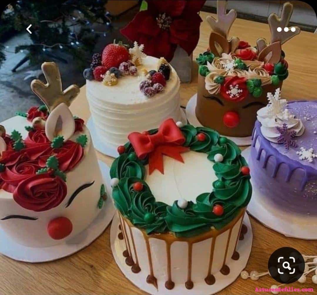 40 Très beaux gâteaux de Noël pour vous inspirer 19