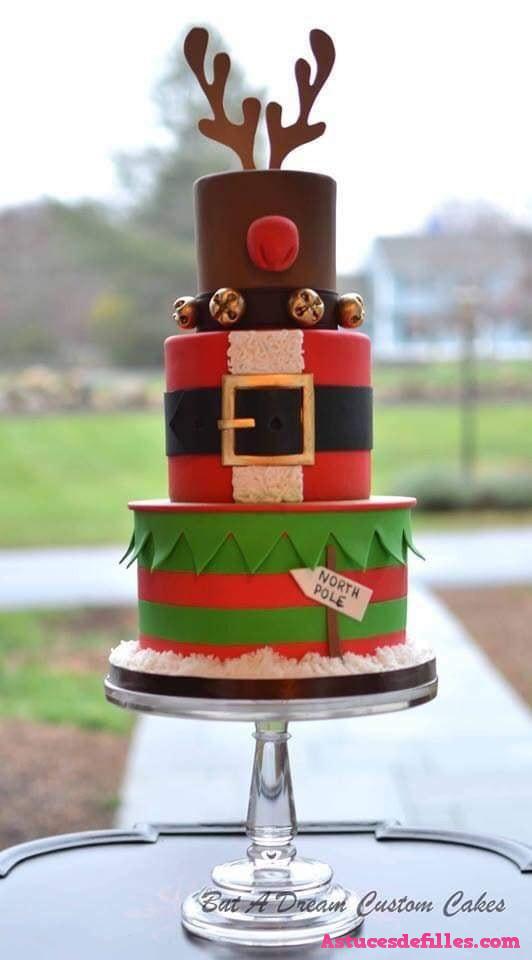 40 Très beaux gâteaux de Noël pour vous inspirer 8 40 Très beaux gâteaux de Noël pour vous inspirer 8
