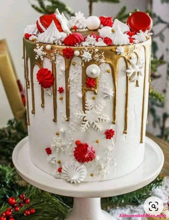 40 Très beaux gâteaux de Noël pour vous inspirer 34