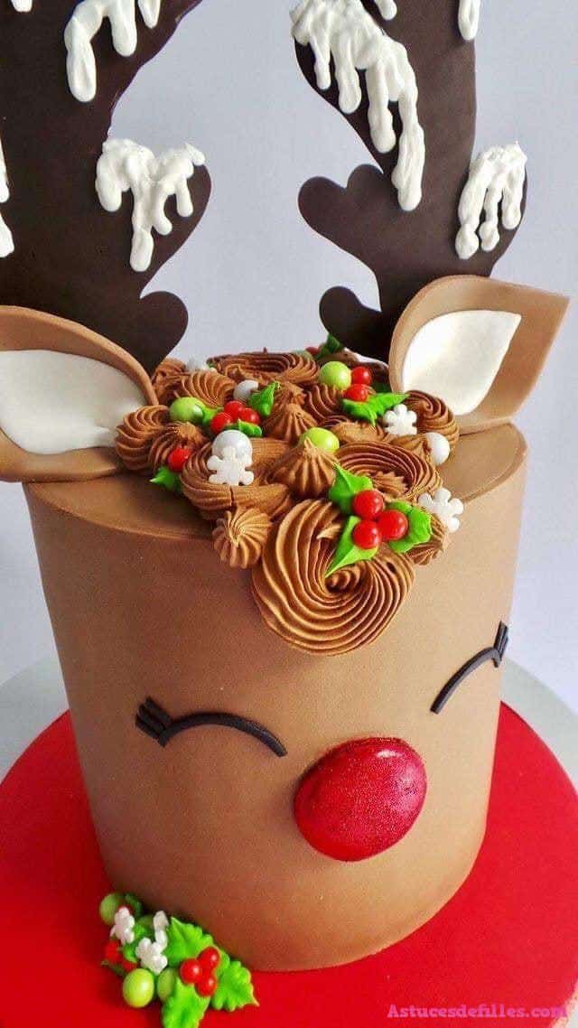 40 Très beaux gâteaux de Noël pour vous inspirer 10 40 Très beaux gâteaux de Noël pour vous inspirer 10