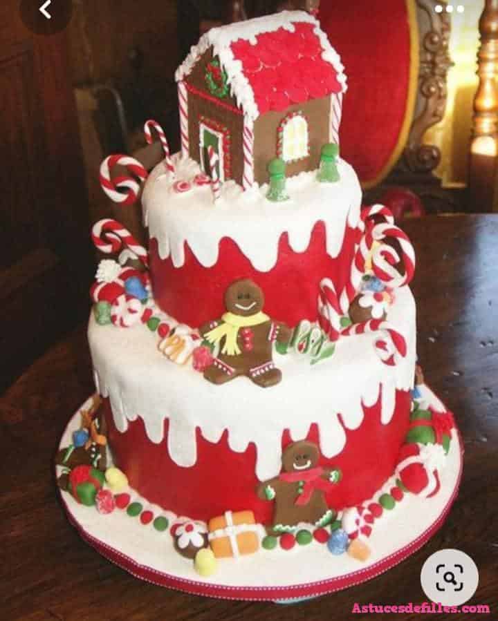 40 Très beaux gâteaux de Noël pour vous inspirer 3