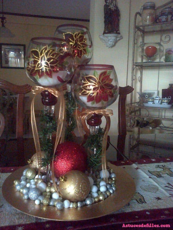 62 idées de décorations de Noël avec des sphères 12