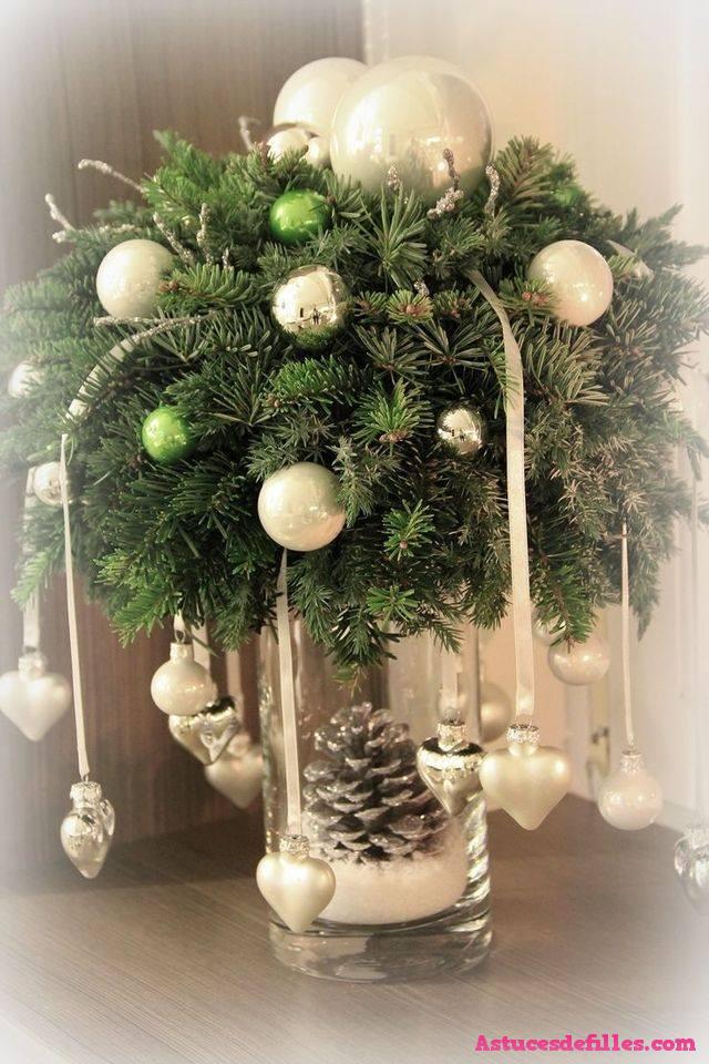 62 idées de décorations de Noël avec des sphères 6