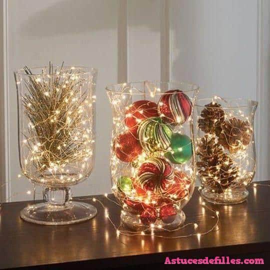 62 idées de décorations de Noël avec des sphères 60