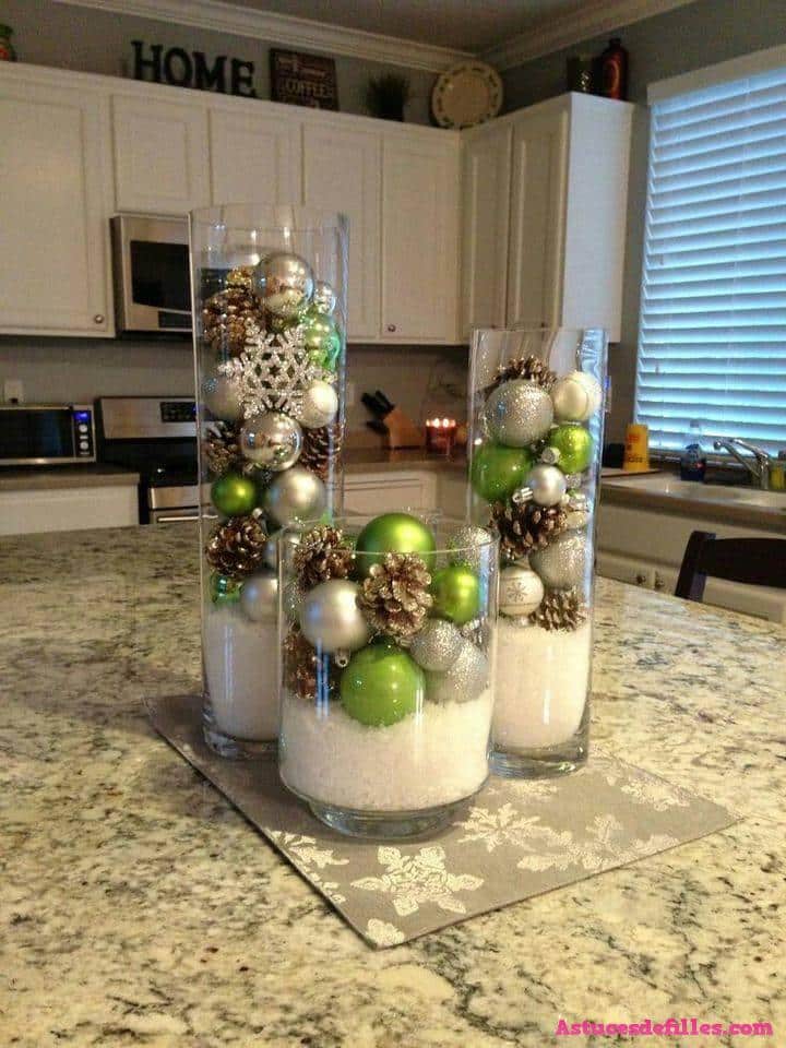 62 idées de décorations de Noël avec des sphères 8 62 idées de décorations de Noël avec des sphères 8